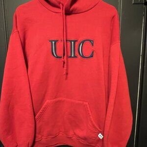 Vintage UIC Embroidered Hoodie Size L